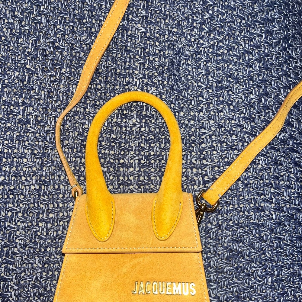 Jacquemus orange mini detachable crossbody (le chiquito)
